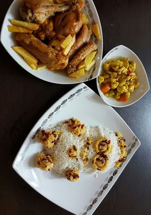 عکسی از دستور زرشک پلو با مرغ