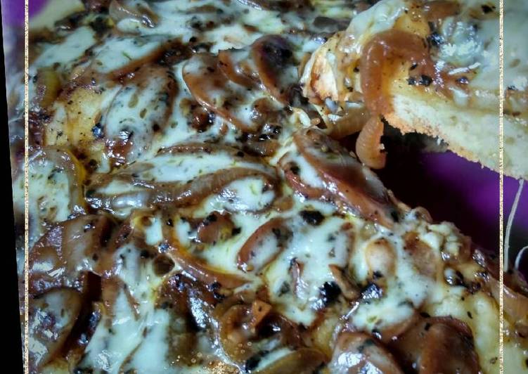 Langkah Mudah untuk Membuat Pizza teflon lada hitam (tanpa telur), Bisa Manjain Lidah