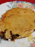 Cachopo de pavo relleno con verduras y Cabrales