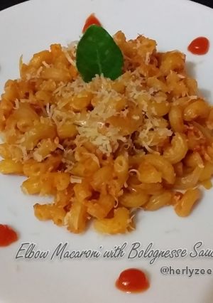 Foto resep Elbow Macaroni with Bolognese Sauce