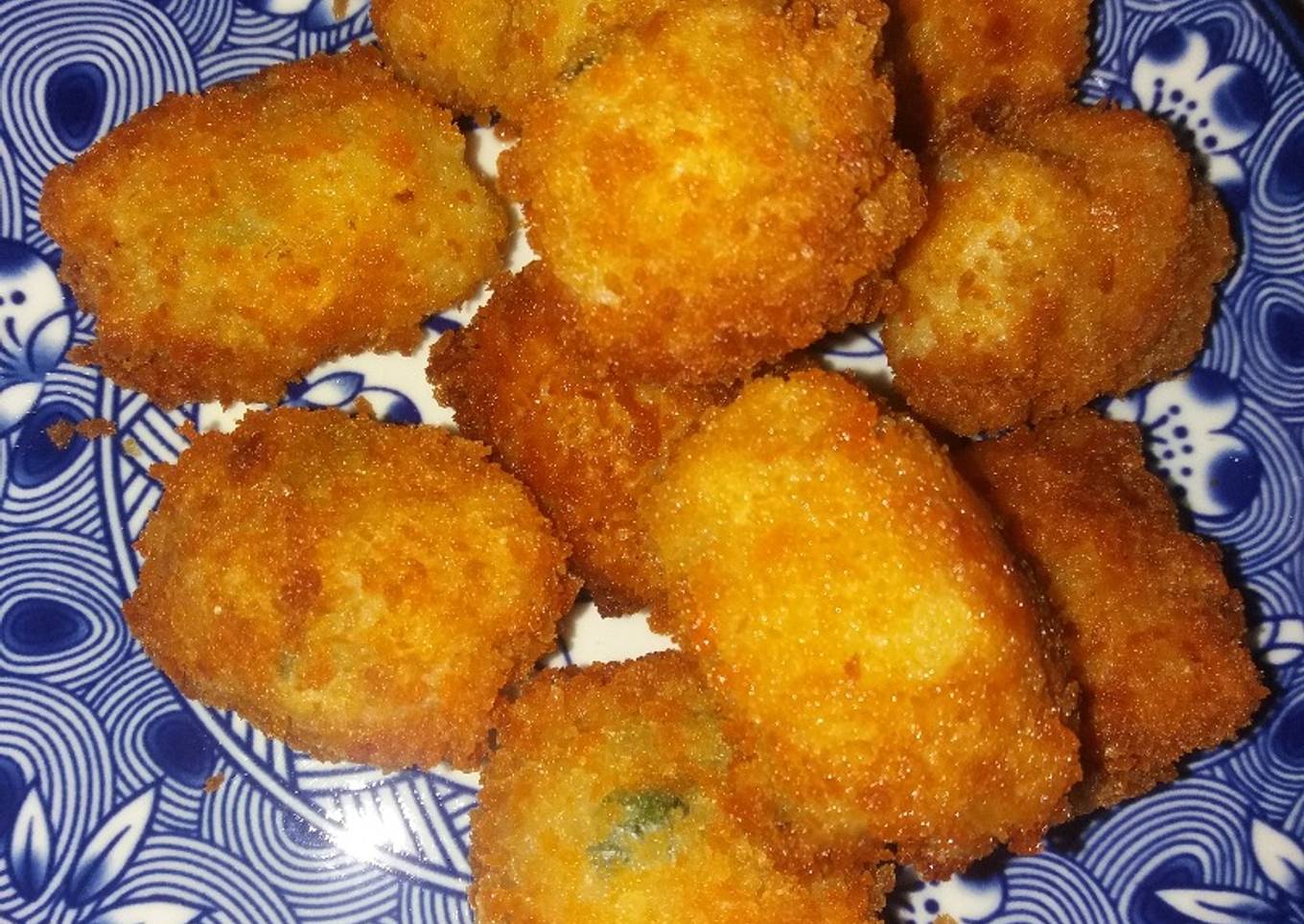 Bola bola krispy nasi sisa