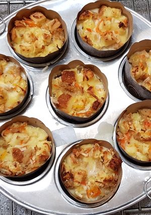 Foto resep Chicken bread pudding