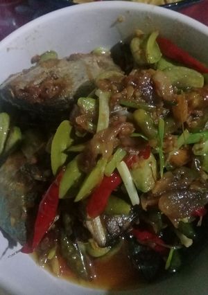 Foto resep Sambel ikan asin pedah pete