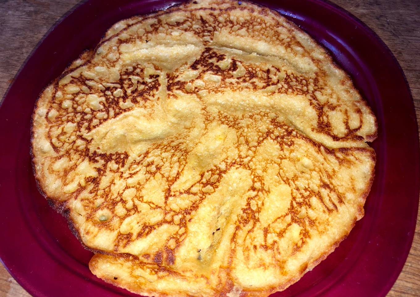 Arepa de banano y avena