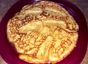 Una foto de Arepa de banano y avena