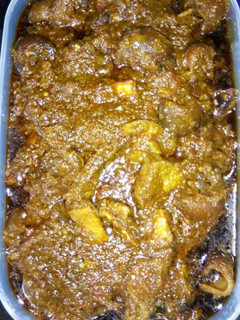 A picture of Ofada stew.