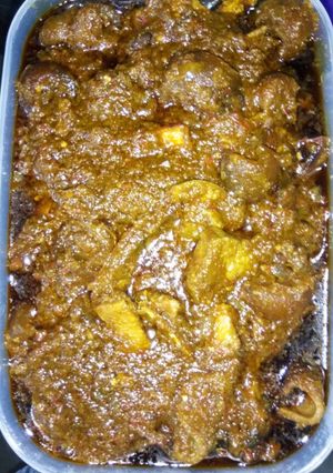 A picture of Ofada stew.