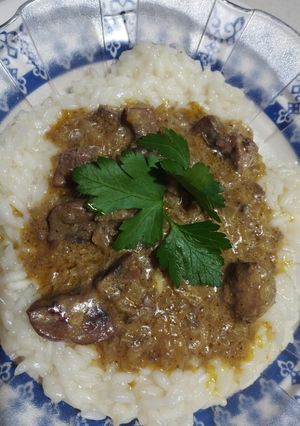Una foto de Riñón con Salsa de Mostaza
