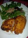 Libro de Escalope de lomo relleno de bechamel bacon y cheddar