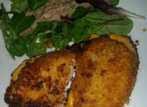Foto principal de Libro de Escalope de lomo relleno de bechamel bacon y cheddar