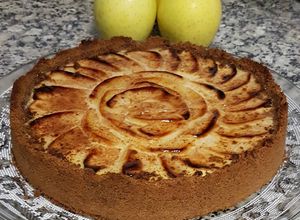Una foto de Tarta flan de manzana 🍏🍏🍏🍏🍏