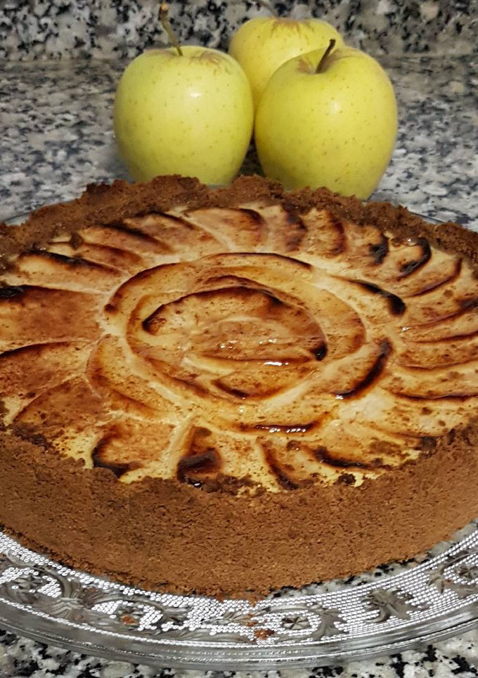 Una foto de Tarta flan de manzana 🍏🍏🍏🍏🍏