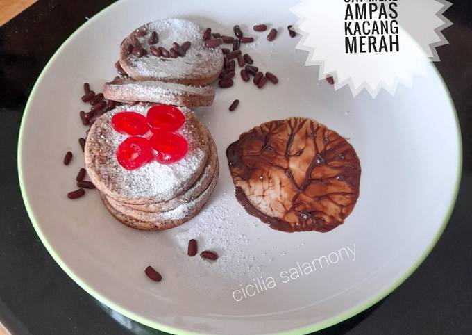 Langkah Mudah untuk Menyiapkan Pancake Oat Meal Ampas Kacang Merah, Enak