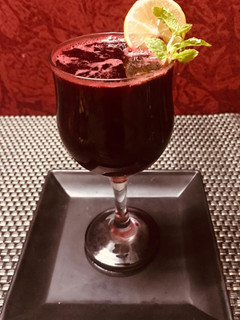 A picture of Beetroot, Carrot and ginger juice.