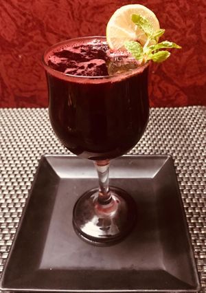 A picture of Beetroot, Carrot and ginger juice.