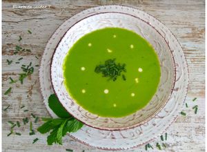 Foto principal de Crema fría de guisantes con menta