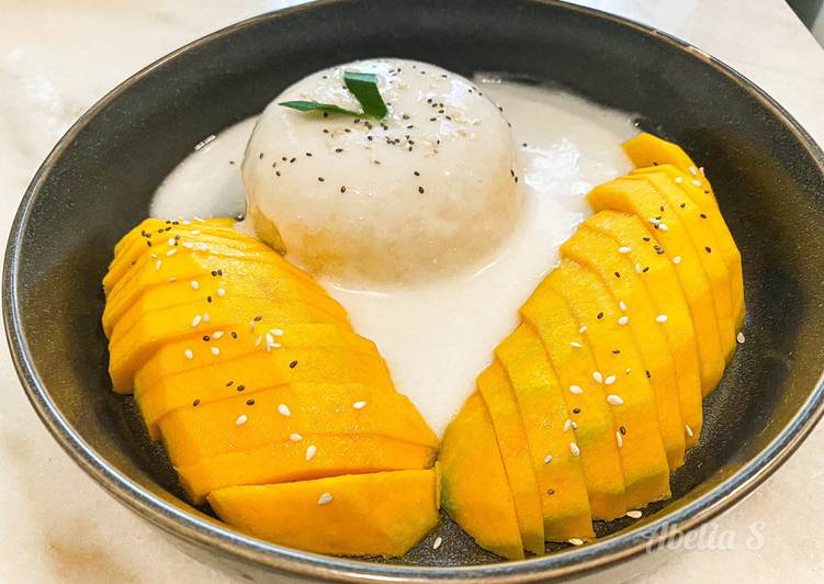 Cara Gampang Menyiapkan Mango sticky rice Anti Gagal