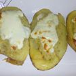 Papas rellenas con puré de garbanzo