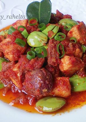 Foto resep Sambel ayam pete