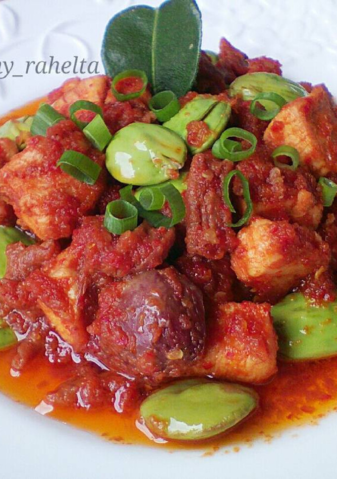 Foto resep Sambel ayam pete