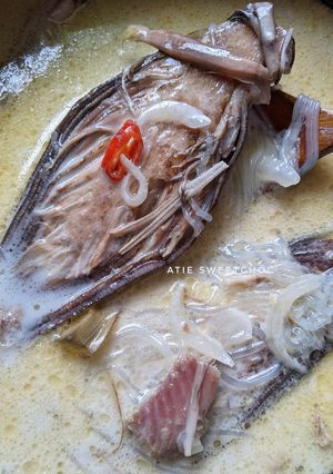 Gambar Jantung pisang masak lemak ikan masin