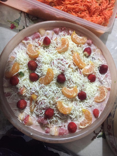 Foto resep Salad buah yoghurt blueberry