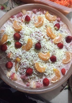 Foto resep Salad buah yoghurt blueberry