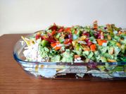 Una foto de nachos con queso microondas
