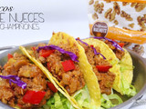 Tacos de nueces y champiñones (Trampantojo)