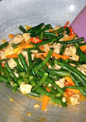 Foto resep Tumis Kacang Panjang Wortel Tempe