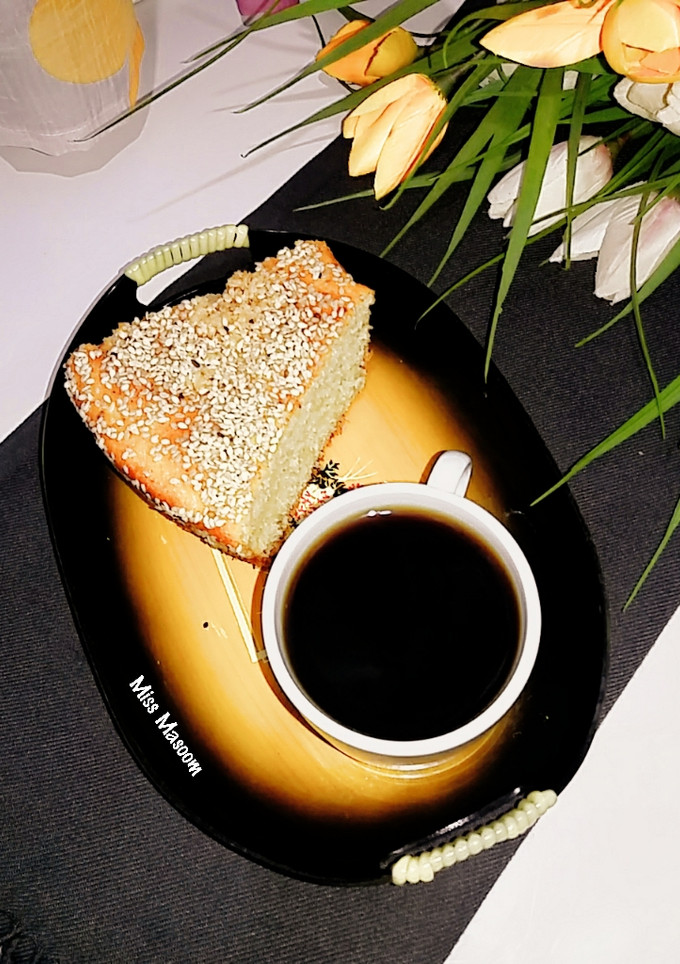 عکسی از دستور کیک هل و کنجد