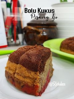 Foto resep 08. Bolu Kukus Pisang Ijo