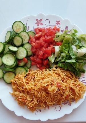 عکسی از دستور ماکارونی رژیمی (بشقاب رژیمی) راحت و خوشمزه