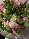 Insalata di miglio con ravanelli e sgombro