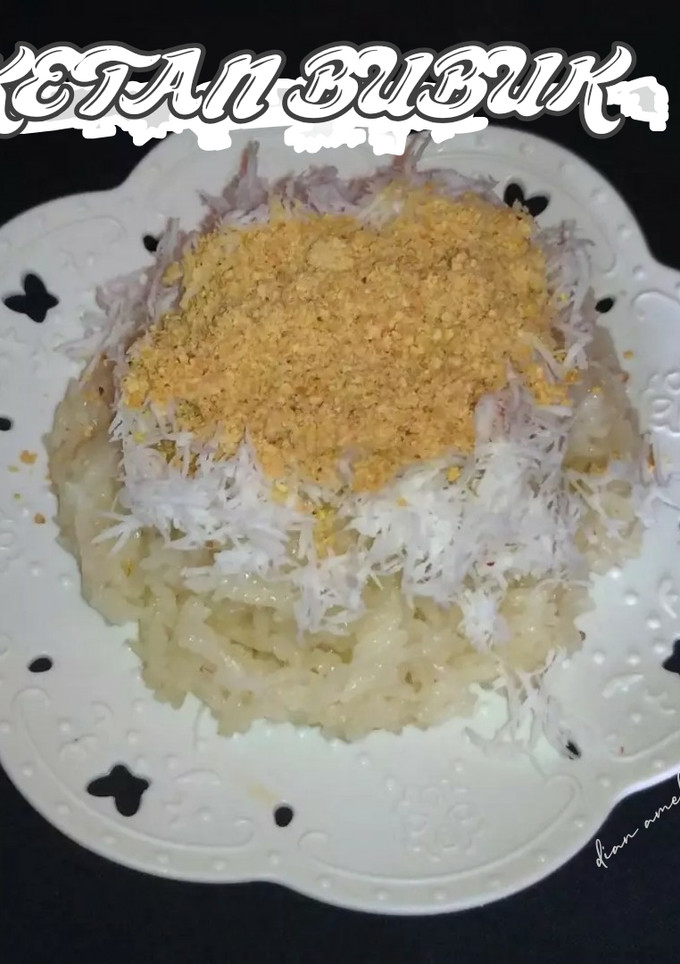 Foto resep Ketan Bubuk Dele (pakai rice cooker)
