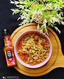 Vegetable Instant noodles soup