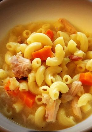 A picture of Chicken Macaroni Sopas.
