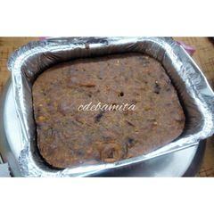 A picture of Eggless Christmas Plum Cake (gluten free).