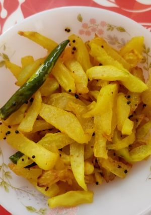 A picture of Raw papaya sabji.