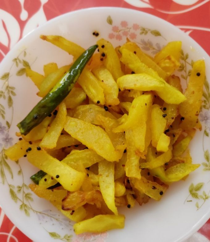 A picture of Raw papaya sabji.