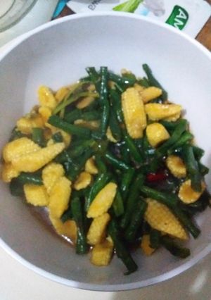 Foto resep Oseng kacang kuncung