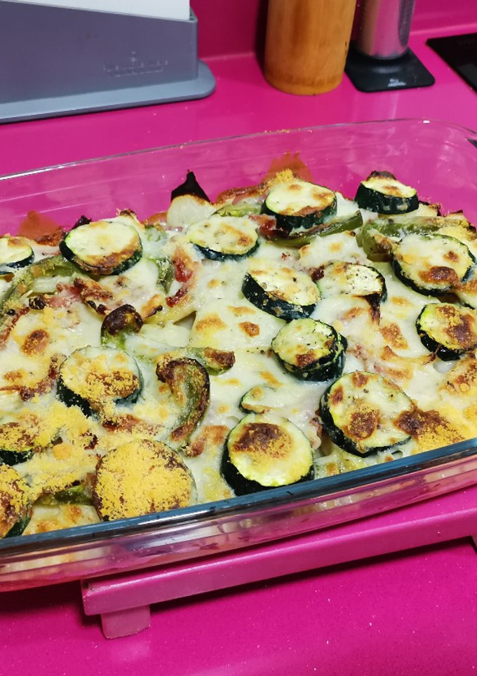 Una foto de Verduras gratinadas al horno