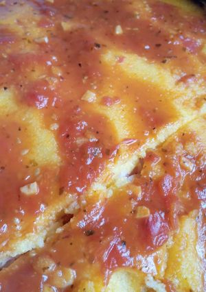 Una foto de Polenta rellena