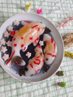 Foto resep Puding Jelly Koi