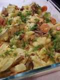 Batata gratinada com Chouriço
