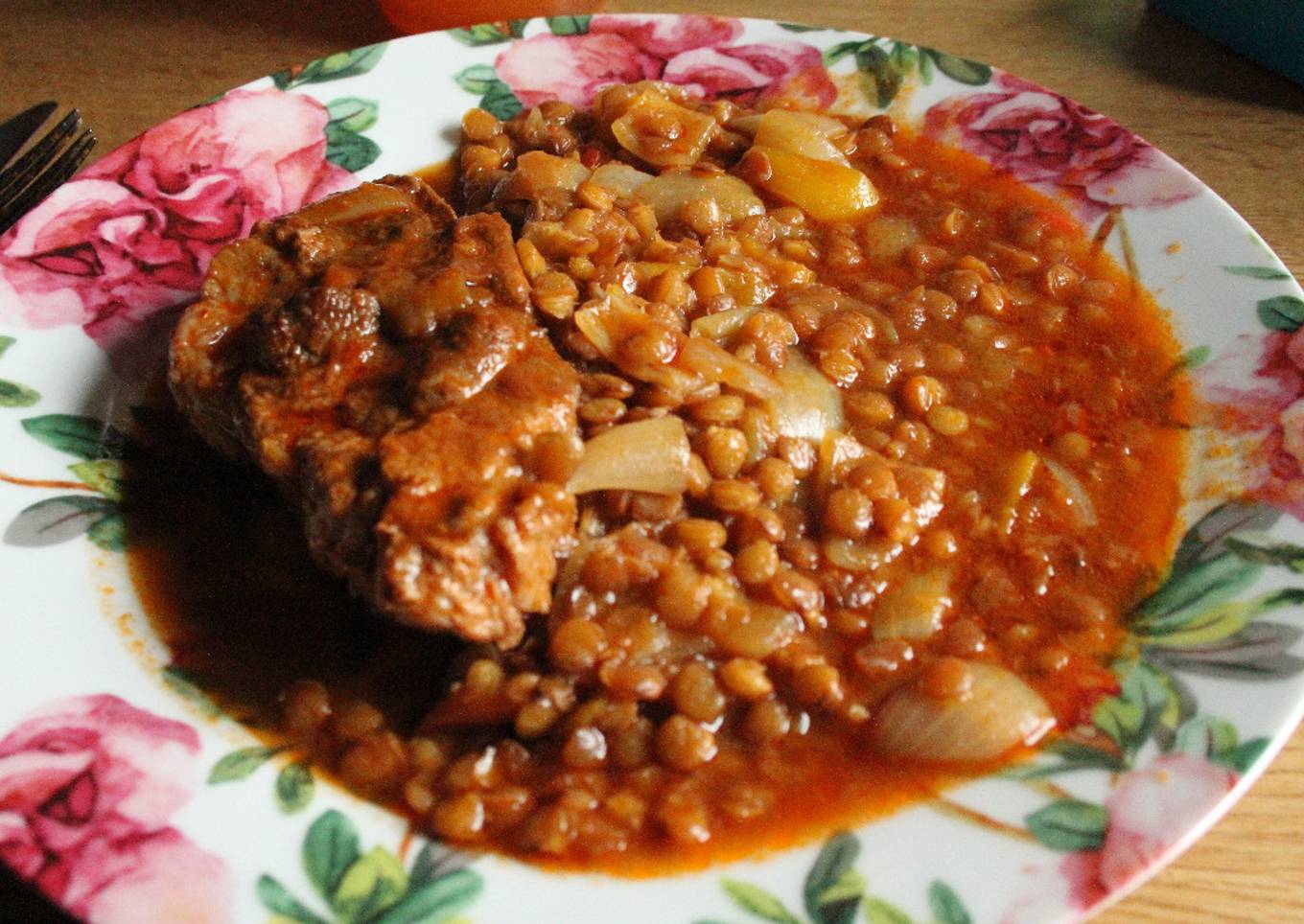 Guiso carrero, de lentejas verdolagas