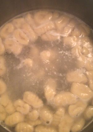 A picture of Homemade gnocchi.