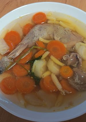 Húsleves japán csirkéből recept fotója