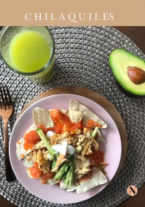 Una foto de Chilaquiles saludables