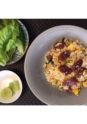 รูปของ ข้าวผัดกุนเชียง🐽 แบบเร็วๆ หิว😆